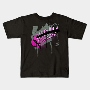 Graffiti HeartBreak (Pink) Kids T-Shirt